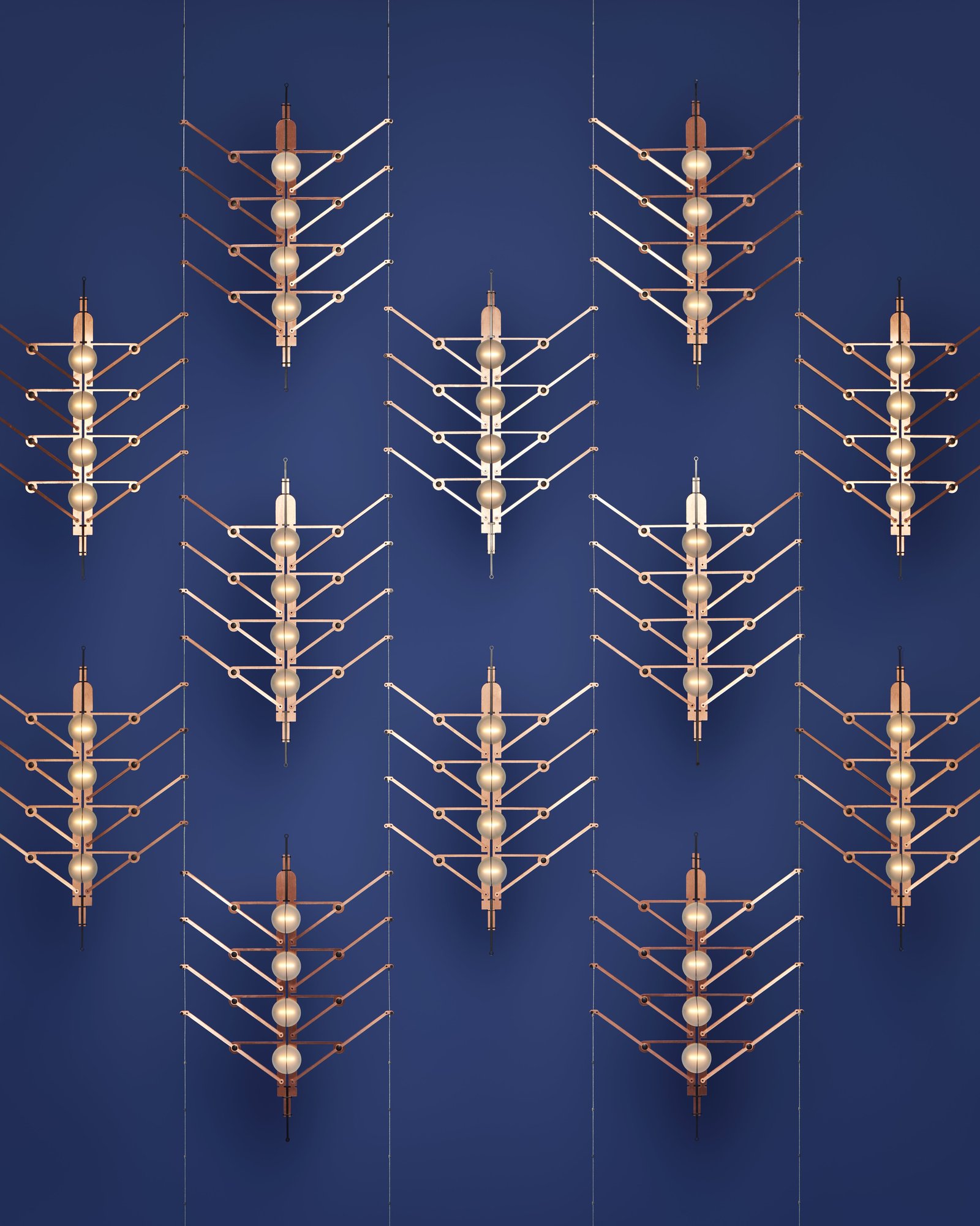 Подвесной светильник VVV composition - 6 modules diagonale DCW éditions